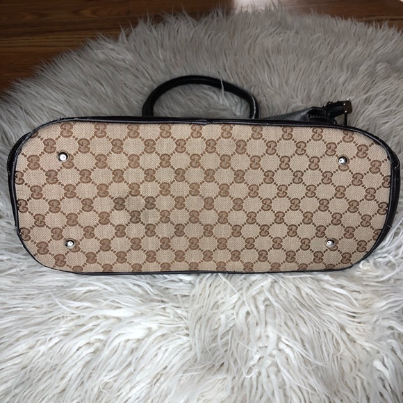 Vintage Gucci Crocodile & Leather Secret Web Tote - Picture 6 of 11